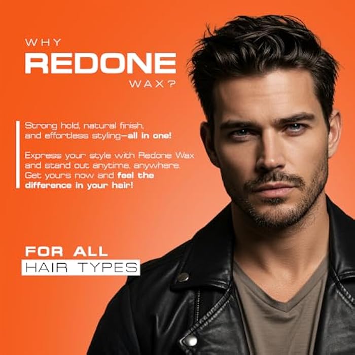 RedOne Hair Styling Aqua Wax Orange 150 ml | Edge Control | Ultra Hold | Gel Wax | Men & Women Hair Wax | Melon Scent | Maximum Control - Image 4
